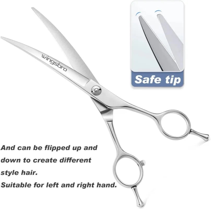 Curved Pet Grooming Scissors