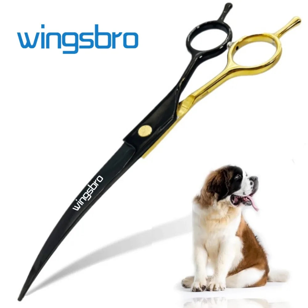 Curved Pet Grooming Scissors