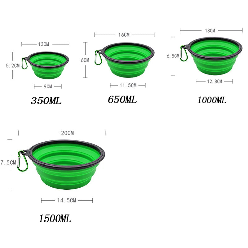 Portable Folding Pet Water & Food Bowl