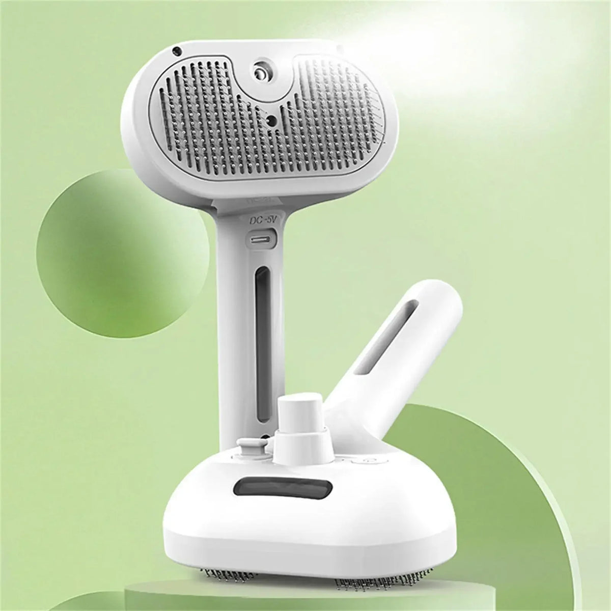 3-in-1 Electric Dog Steamer Brush