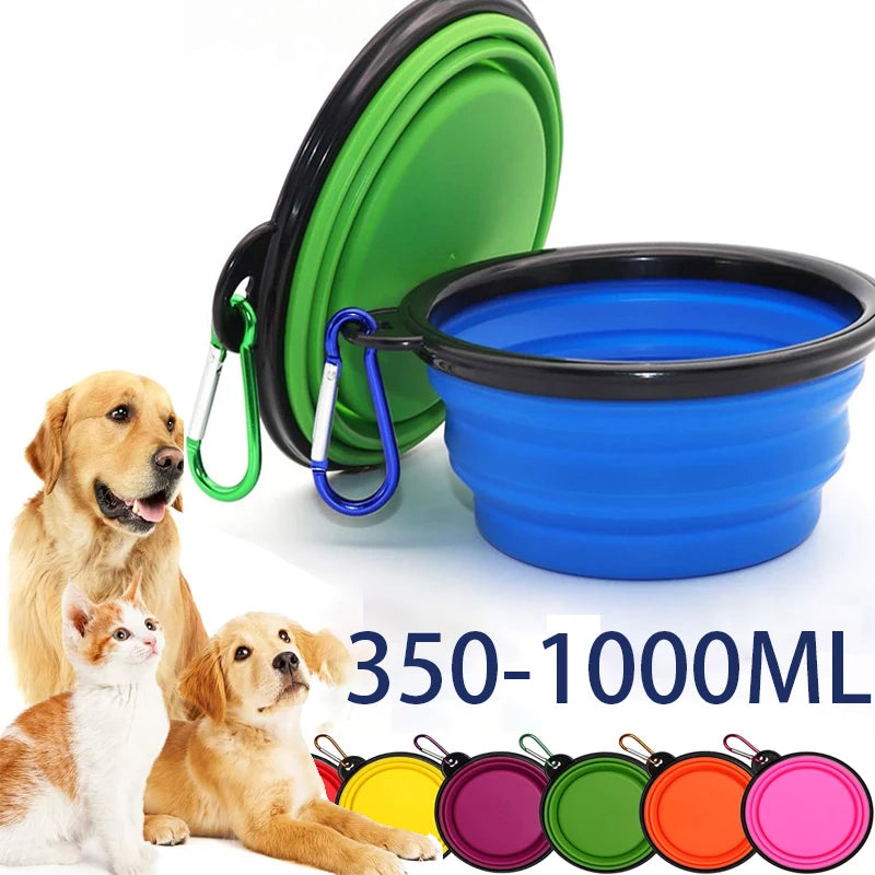 Portable Folding Pet Water & Food Bowl