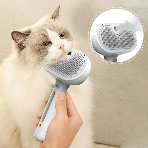 3-in-1 Electric Dog Steamer Brush