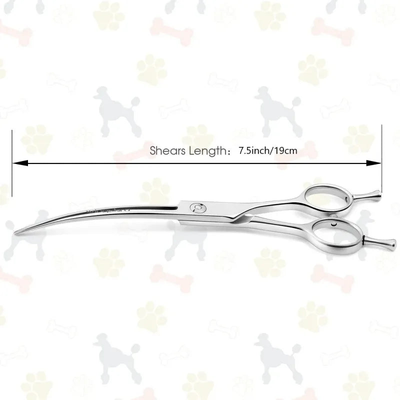 Curved Pet Grooming Scissors